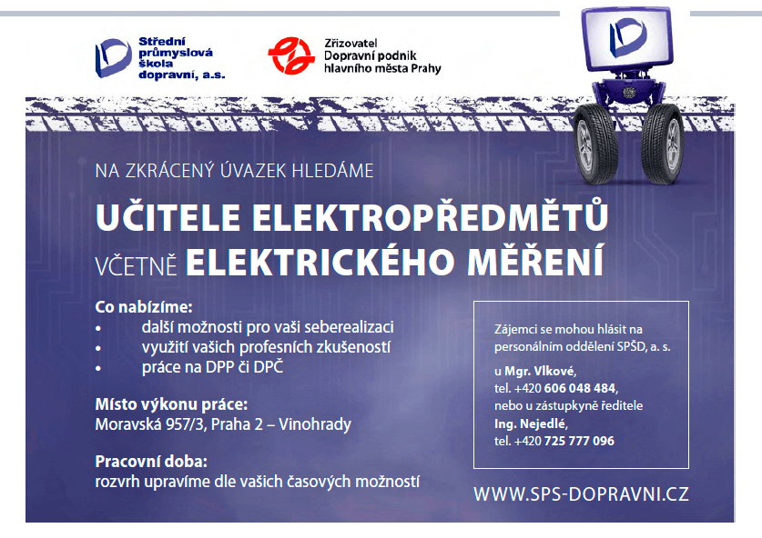 inzerat-ucitel inzerce učitel elektro předmětů